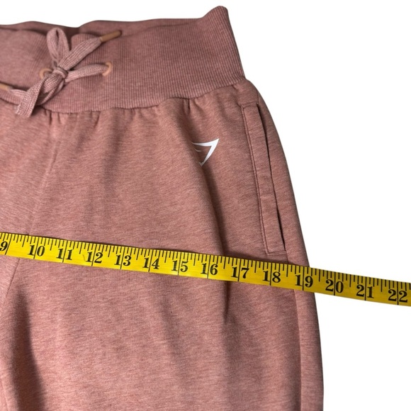 Gymshark Ark Tie High Waist Joggers Deep Blush Marl Pink Womens Size Small - Picture 9 of 13